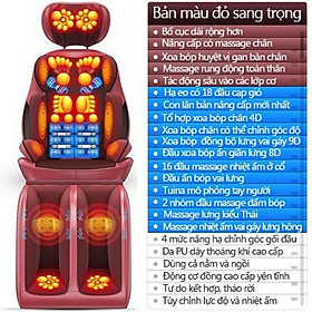 Máy masage toàn thân, ghế massage hồng ngoại trị liệu cao cấp, giảm đau mỏi