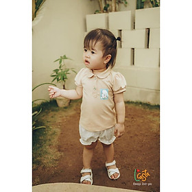 Áo phông bé gái chất liệu cotton in hình dễ thương từ 1 đến 6 tuổi L'Casta