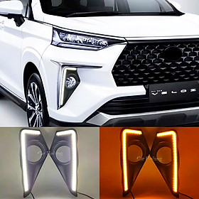Bộ Đèn Led Ban Ngày DRL Đổi Màu Báo Rẽ Cho Toyota Veloz (2018-2024)
