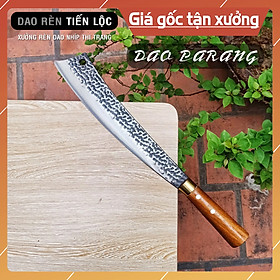 Mua Dao Tông Chặt Cây  Chặt Xương  Thép Nhíp Dập Vân - Cán Gỗ Cẩm