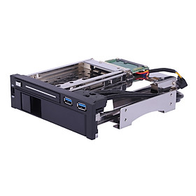 Ổ Cứng HDD & SSD Dual Bay 3.5 Inch Khay Caddy Có Đế Gắn Với Giá Đỡ Di Động 2.5 Inch SATA Iii