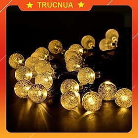 Mua Dây đèn led bi tròn bọt nước 8m 50 bóng dây đèn trang trí phòng  cây thông noel  tết