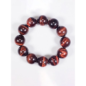 Vòng tay phong thủy đá mắt hổ nâu đỏ mệnh hỏa , thổ - Ngọc Quý Gemstones