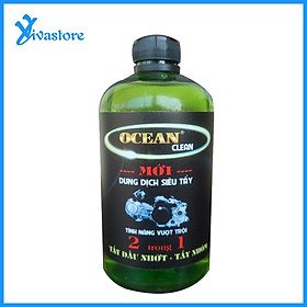 NƯỚC RỬA XE KHÔNG CHẠM 2 TRONG 1 TẨY RỈ SÉT TẨY DẦU MỠ OCEAN 500ML