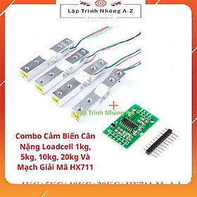 Mua  Lập Trình Nhúng A-Z  142  Combo Cảm Biến Cân Nặng Loadcell 1kg  5kg  10kg  20kg Và Mạch Giải Mã HX711