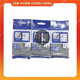 [Combo 3 hộp] Nhãn In Brother HZe-231 - Đen nền trắng 12mm x 8m - Hàng nhập khẩu