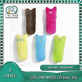 Đồ chơi cho mèo Gối ôm nhồi bông cho mèo có mùi catnip cỏ bạc hà mèo bên