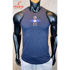 Áo 3 lỗ tập gym chất ríp cotton mềm mịn nhập khẩu thương hiệu Fezzio chính hãng - Xám nhạt - XL