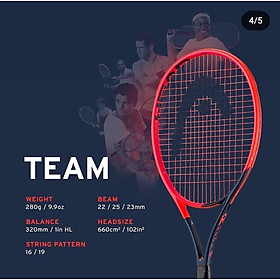 VỢT TENNIS HEAD RADICAL TEAM 2023 (280GR)- 235123