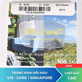 TRÒNG VISCARE 1.60 CẬN/ VIỄN/LOẠN ĐỔI MÀU CHỐNG UV THỜI TRANG MẮT KÍNH OURESS