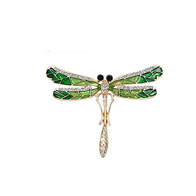 Fashion Rhinestone Dragonfly Brooch Pin Lapel Stick Insect Animal Jewelry