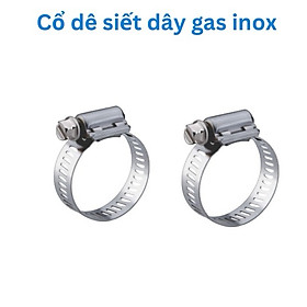 2 Cái Cổ Dê, Đai Siết Inox, Kẹp Siết Inox, Cố Định Ống Dẫn Gas - Hàng Chính Hãng
