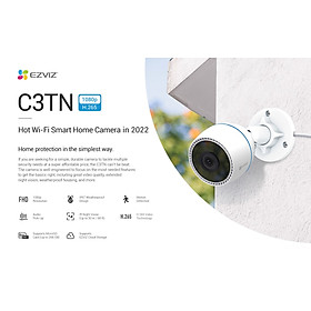 Mua Camera IP Wifi hồng ngoại EZVIZ C3TN 2MP FHD 1080P Mẫu mới 2022 - Camera ngoài trời chuẩn nén H265  tích hợp mic thu âm  hỗ trợ thẻ nhớ lên 256G  hàng chính hãng