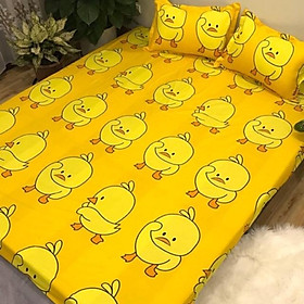 Bộ ga kèm đôi vỏ gối poly cotton siêu ngộ nghĩnh m6 hoặc m8