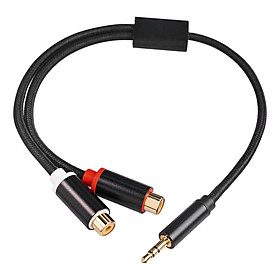 3.5mm to Dual RCA Cable Male-Female Audio Speaker Cord Splitter Cable for CD Player TV Stereo