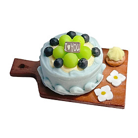 cute Dessert, 3D Miniature food, 1/6 1/12 Bakery Scene Accessories, Dollhouse Cake Doll Kitchen Toys Ornaments
