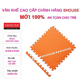 Thảm Xốp Ghép lót sàn 30x30 cm Korea miếng dày tấm trải sàn cho bé vân gỗ gấp gọn xpe