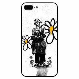 Ốp lưng in cho Iphone 7 Plus/ 8 Plus Mẫu Chàng Trai Hoa Cúc