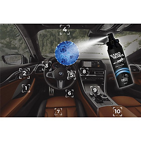 Chai xịt diệt khuẩn khử mùi ô tô xe khách bằng nano bạc Nano Reiwa 100ml không mùi, được chứng nhận viện Pasteur an toàn cho trẻ em - Hàng chính hãng