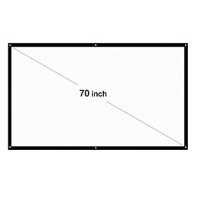 Màn Hình Máy Chiếu H70 70 Inch HD 16: 9 White Dacron Có Thể Gập Lại Dùng Làm Rạp Chiếu Phim Tại Nhà