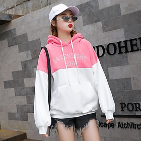 Áo nỉ hoodie in chữ Green Light unisex nam nữ phong cách ulzzang Freesize siêu đẹp Form Rộng - babitrendy