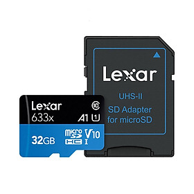 Thẻ Lexar TF Tốc độ đọc 95MB / giây Tốc độ ghi 20MB / giây Thẻ nhớ Micro SDHC Class10 UHS-I U1 V10 A1 - 64GB-Size