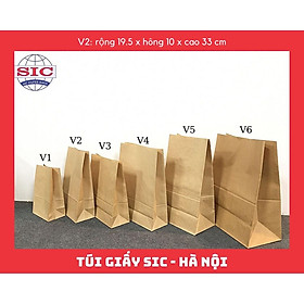 Mua TÚI GIẤY XI MĂNG - KRAFT NHẬT BẢN KHÔNG QUAI ĐỰNG THỰC PHẨM QUẦN ÁO ĐỒ ĂN... (ẢNH THẬT)