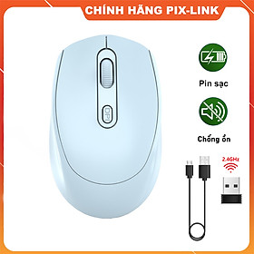 Chuột không dây PIXLINK M100 chống ồn DPI 1600 - Hàng chính hãng