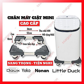 Chân đế máy giặt mini và máy lọc nước trụ Inox cao cấp