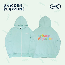 UPZ Áo Khoác Hoodie Dây Kéo In Unicorn Play Zone Chữ Bảy Màu (5 Màu)