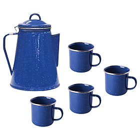 Enamel Coffee Kettle Water Pot Durable Cold Water Tea Pot Outdoor Coffee Pot