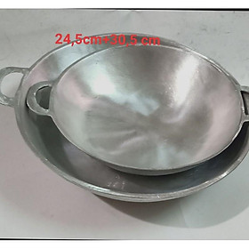 Mua Chảo gang bộ 2 chảo gang đường kính 25cm + 30 cm