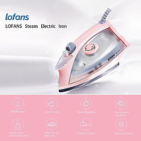 Xiaomi Bàn ủi hơi nước Lofans Bàn ủi hơi nước cầm tay 1600W w Bộ điều chỉnh nhiệt độ vô cấp Xoay 360 °