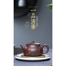 Ấm Nhất Phẩm Thanh Liêm 300ml – NN Tưởng Tĩnh – Tử Nê – TS436