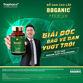 Thải Độc Gan Mát Gan Boganic Premium Traphaco Bổ Gan Cao Cấp Giúp Chống Oxy Hóa Tăng Sức Đề Kháng Hộp 1 Lọ 30 viên
