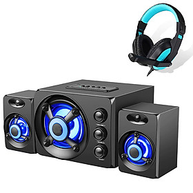 Mua Bộ Loa Máy Vi Tính Để Bàn D-208 Âm Thanh Trầm Hỗ Trợ Bluetooth  USB  Thẻ nhớ  AUX - Dùng Cho Laptop  PC  Tivi + Tặng tai nghe chụp tai CT770 ( Giao Màu Ngẫu Nhiên )