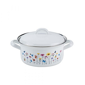 Nồi Hầm Dáng Thấp Riess Country Flora 0128-070 16cm 1L hàng chính hãng
