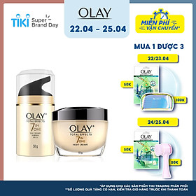Combo Kem Dưỡng Olay Total Effects Ngăn Ngừa Và Bảo Vệ Da Khỏi 7 Dấu Hiệu Lão Hóa