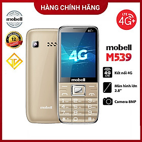 Điện thoại Mobell M539 4G - Màn hình lớn 2.8 inch - Hàng chính hãng - GoldenVàng
