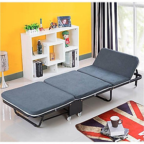 Giường gấp đa năng gấp gọn NIKITA, khung thép sơn tĩnh điện, xếp gọn thành ghế sofa, có bánh xe