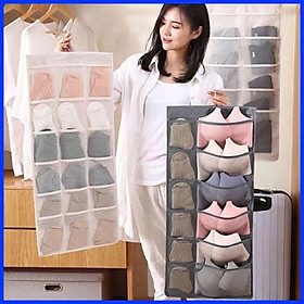 Túi 30 Ngăn 2 Mặt Treo Tủ - Treo Tường , Túi vải đựng đồ lót , tất vớ  đa năng và tiện lợi