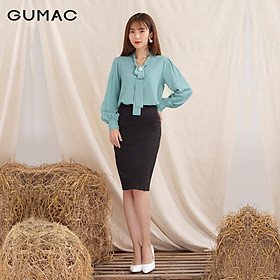 Chân váy nữ VA1025 GUMAC thiết kế ôm lưng liền