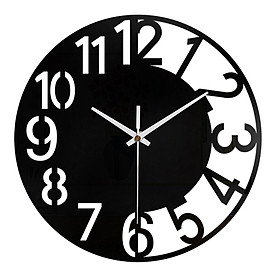 Acrylic Wall Clock Decorative Clock Silent Easy to Read Large Wall Clock Round Wall Clock for Office  Room Decor