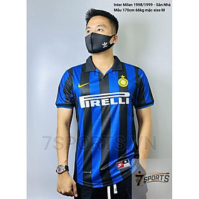 Áo Bóng Đá Retro Inter Milan 1998/1999 - Sân Nhà bản cao cấp vải Cotton Polyester
