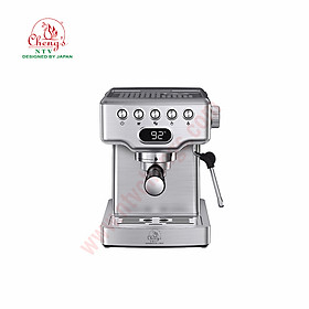 Máy pha cà phê Espresso EM 3202 tự động, áp suất 20 bar - Thương hiệu NTV Cheng's | Hàng nhập khẩu