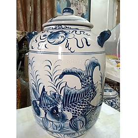 Hũ đựng rượu gạo loại 15l gốm sứ Bát Tràng
