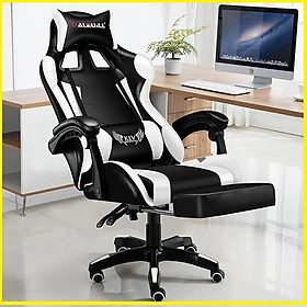 Mua Ghế game bọc da cao cấp  đệm cao su  gác chân KLW-919