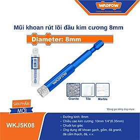 MŨI KHOAN RÚT LÕI ĐẦU KIM CƯƠNG 8MM WKJ5K08 WADFOW - HÀNG CHÍNH HÃNG