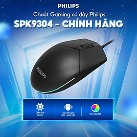 Chuột Gaming có dây Philips SPK9304 - Hàng Chính Hãng