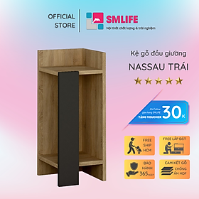 Kệ Đầu Giường Sang Trọng Thiết Kế Tối Giản SMLIFE Nassau Cạnh Trái